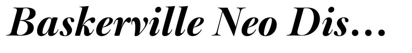 Baskerville Neo Display Extra Bold Italic